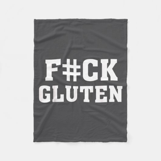 F#ck Gluten - For - Funny Gluten Quote Saying  Fleece Deken (Voorkant)