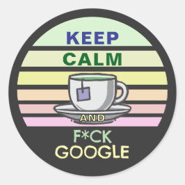 F*CK GOOGLE RONDE STICKER