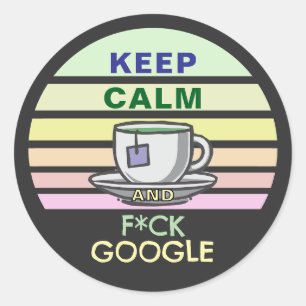 F*CK GOOGLE RONDE STICKER