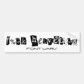 F%ck Helvetica Bumpersticker (Voorkant)