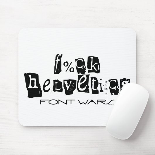 F%ck Helvetica Muismat (Met muis)