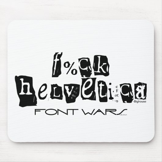 F%ck Helvetica Muismat (Voorkant)
