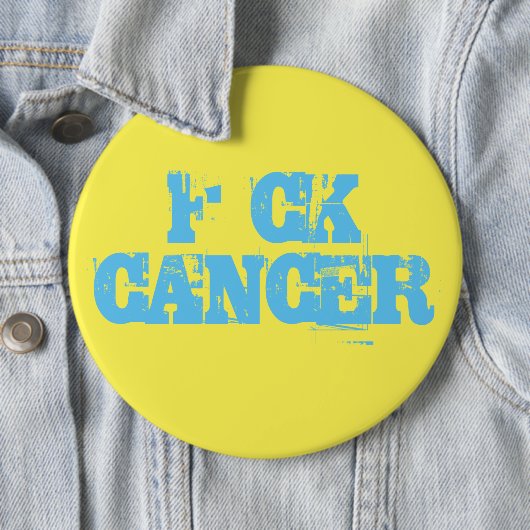 F*ck Kanker Badge Ronde Button 6,0 Cm (In situ)