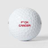 F*ck Kanker Golf Ball - NASA stijl Golfballen (Voorkant)