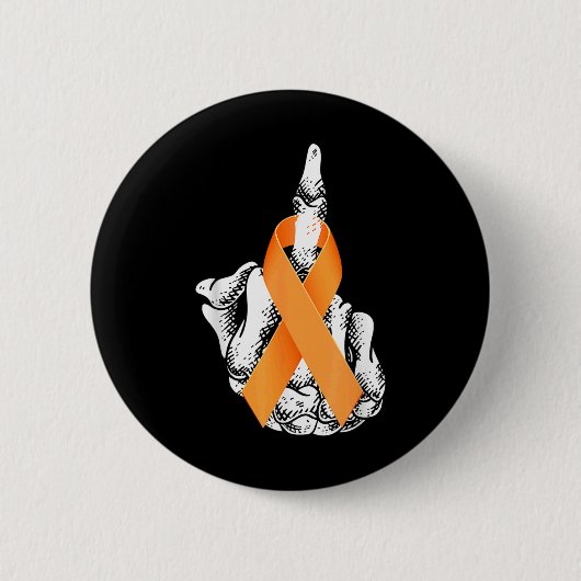 F%ck Leukemie Kanker Middenvinger Leukemie Awaren Ronde Button 5,7 Cm (Voorkant)