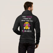 F#CK OFF... Breast kanker Hoodie (Achterkant volledig)