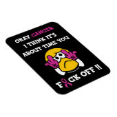 F#CK OFF... Breast kanker Magneet (Rechterzijde)