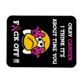 F#CK OFF... Breast kanker Magneet (Horizontaal)