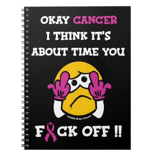 F#CK OFF... Breast kanker Notitieboek (Voorkant)