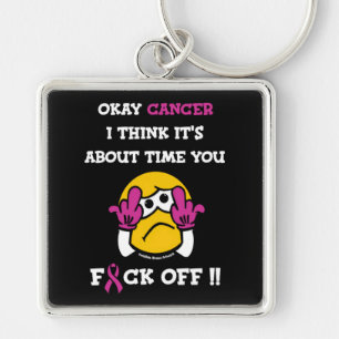 F#CK OFF... Breast kanker Sleutelhanger