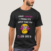 F#CK OFF... Breast kanker T-shirt (Voorkant)