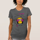 F#CK OFF... Breast kanker T-shirt (Voorkant)