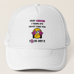 F#CK OFF... Breast kanker Trucker Pet