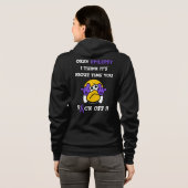 F#CK OFF... Epilepsy Hoodie (Achterkant volledig)
