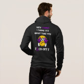F#CK OFF... Fibro Hoodie (Achterkant volledig)