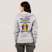 F#CK OFF... Schildziekte Hoodie (Achterkant volledig)