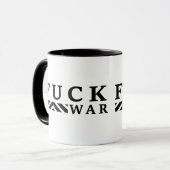 F@ck oorlog geen oorlog mok (Voorkant links)