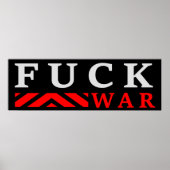 F@ck oorlog geen oorlog poster (Voorkant)