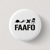 F@ck rond en ontdek ronde button 3,2 cm (Voorkant)