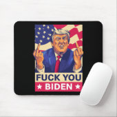 F%ck U Biden Grappige Trump Muismat (Met muis)