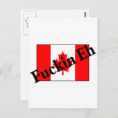 F*ckin Eh (Canadese vlag) Briefkaart (Voorkant / Achterkant)