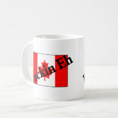 F*ckin Eh (Canadese vlag) Koffiemok (Voorkant links)