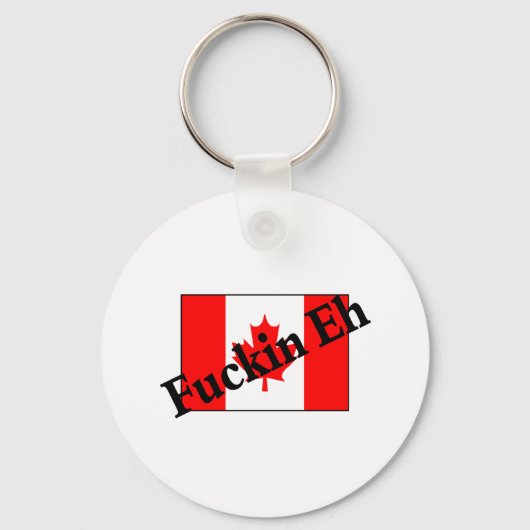 F*ckin Eh (Canadese vlag) Sleutelhanger (Voorkant)