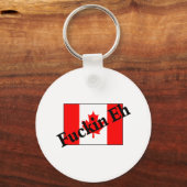 F*ckin Eh (Canadese vlag) Sleutelhanger (Voorkant)