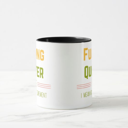 F*cking Quitter Oops Ik bedoel Happy Retirement Gr Mok (Midden)