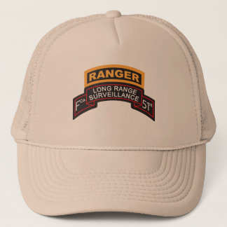 F Co 51st Infanterie LRS scrol, Ranger Tab Trucker Pet