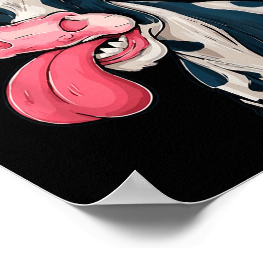 F-cow-f Funny Meme Fcowf Cow Men Women  Poster (Hoek)