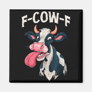 F-cow-f Grappige Meme Fcowf Koe Mensen Vrouwen Magneet