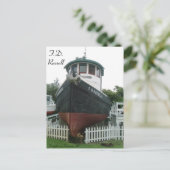 F.D. Russell Tug Boat # 1 Briefkaart (Staand voorkant)