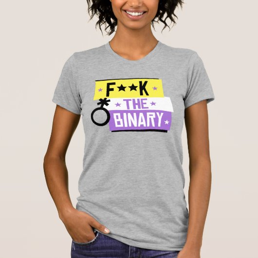 F de binaire t-shirt (Voorkant)
