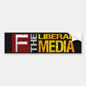 F de Liberal Media Bumpersticker (Voorkant)