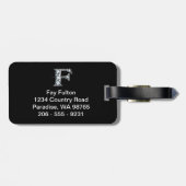 F "Diamond Bling"-Bagagelabel Bagagelabel (Achterkant horizontaal)