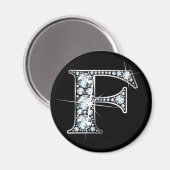 "F" Diamond Bling Magnet (Voorkant / Achterkant)