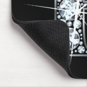 "F" Diamond Bling Mousepad Muismat (Hoek)