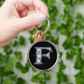 "F" Diamond Bling Sleutelhanger (Hand)