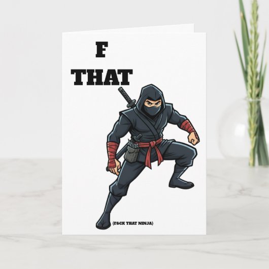 F die Ninja-scheidingkaart Kaart (Voorkant)