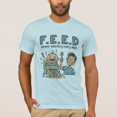 F.E.E.D forever empeting ever dish T-shirt (Voorkant)