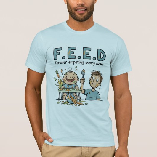 F.E.E.D forever empeting ever dish T-shirt (Voorkant)