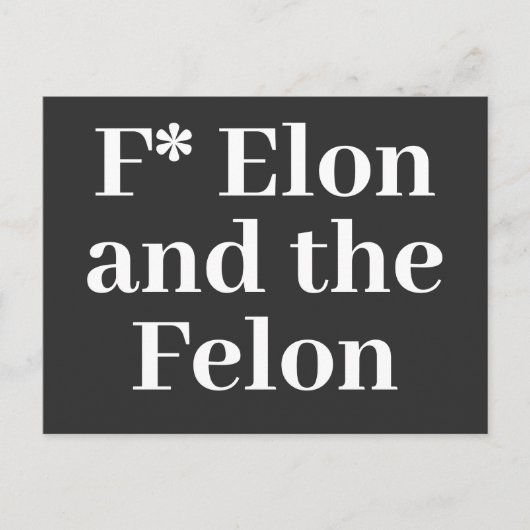 F* Elon Briefkaart (Voorkant)