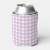 F en L Pink Gingham Blikjeskoeler (Blikje Voorkant)