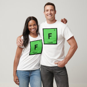 F - Fabula Film Theorie Scheikunde Periodiek Syste T-shirt