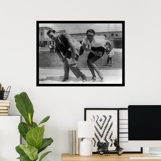 F. Farnum Teaching an Actress the Charleston 1925 Poster (Thuiskantoor)