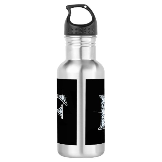 F Faux-"Diamond"-monogram Waterfles (Achterkant)