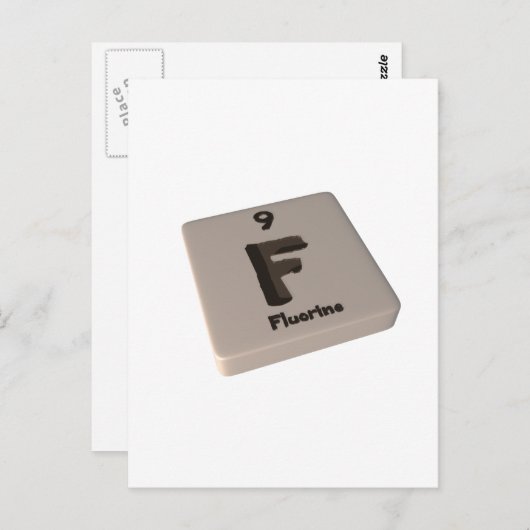 F Fluor Briefkaart (Voorkant / Achterkant)