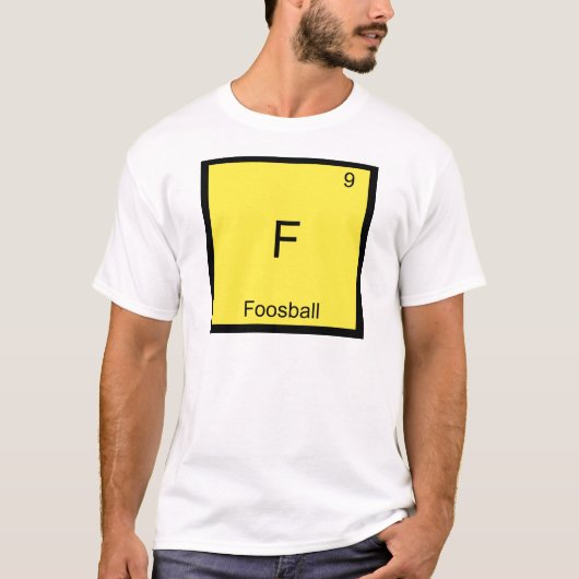 F - Fotball Funny Chemistry Element Symbol T-shirt (Voorkant)