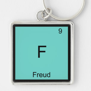 F - Freud Funny Chemistry Element Symbol T-Shirt Sleutelhanger